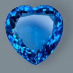 heart shaped swiss blue toapz