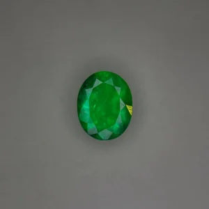 Oval Cut Vivid Green Colombian Emerald 1.53ct