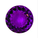 Round vivid purple amethyst