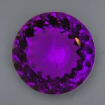 Round vivid purple amethyst