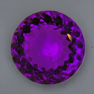 Round vivid purple amethyst