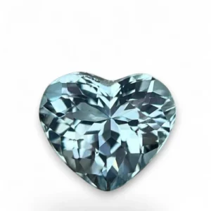 Heart shaped light blue Aquamarine