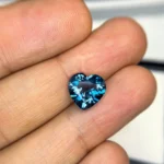  Natural heart shaped deep blue london blue Topaz