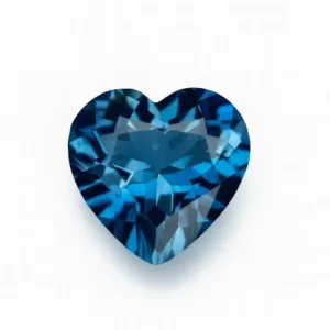  Natural heart shaped deep blue london blue Topaz
