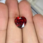 7.52cts heart shaped red garnet
