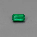 Certified 0.86 cts - Natural Zambian Emerald vivid Green octagon