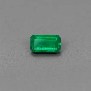 Certified 0.86 cts - Natural Zambian Emerald vivid Green octagon