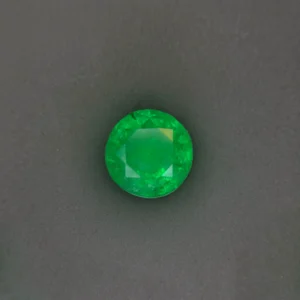 Round Cut Natural Zambian Emerald