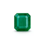 Vivid green octagon cut Zambian emerald
