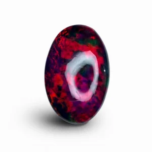 black opal with red play of color