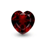 7.52cts heart shaped red garnet