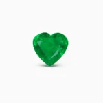 natural 2.06 cts heart shaped zambian emerald