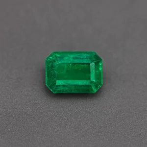 Vivid Green Octagon Zambian Emerald 1.2cts