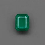 Vivid green octagon cut Zambian emerald