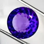 Round vivid purple amethyst