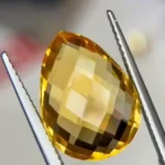 9.62cts fancy pear shaped citrine