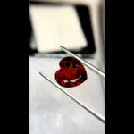 7.52cts heart shaped red garnet