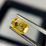 natural only heated yellow sapphire
