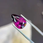 Purple Pear Shaped Rhodolite Garnet