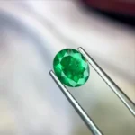 Oval Cut Vivid Green Colombian Emerald 1.53ct