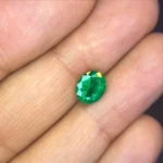 Oval Cut Vivid Green Colombian Emerald 1.53ct