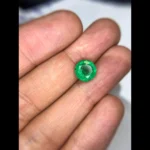 Round Cut Natural Zambian Emerald
