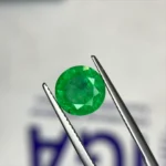 Round Cut Natural Zambian Emerald