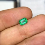 Vivid Green Octagon Zambian Emerald 1.2cts