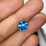 Hexagon Swiss Blue Topaz 2.4 cts