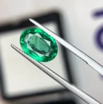 3.48 cts oval Zambian emerald
