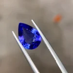 Natural Deep Blue Pear Shaped Tanzanite