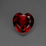 7.52cts heart shaped red garnet