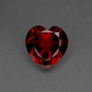 7.52cts heart shaped red garnet