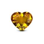 Heart shaped yellow Sapphire