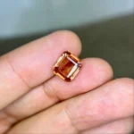 Natural Peach Pink Octagon Tourmaline
