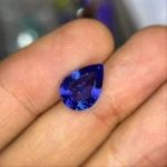 Natural Deep Blue Pear Shaped Tanzanite
