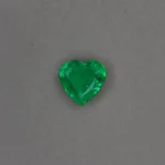 natural 2.06 cts heart shaped zambian emerald
