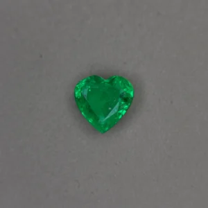 natural 2.06 cts heart shaped zambian emerald