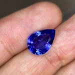 Natural Deep Blue Pear Shaped Tanzanite