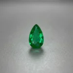 0.91 Ct Certified Panjshir Emerald – pear shaped vivid Green Natural Loose Gemstone