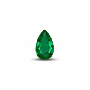0.91 Ct Certified Panjshir Emerald – pear shaped vivid Green Natural Loose Gemstone