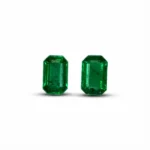 1.11 Ct Zambian Emerald Pair – octagon Cut Natural Loose Gemstones