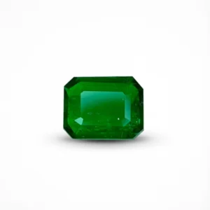 1.76 Ct Certified Panjshir Emerald – Octagon Cut Deep Green Natural Loose Gemstone