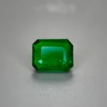 1.76 Ct Certified Panjshir Emerald – Octagon Cut Deep Green Natural Loose Gemstone