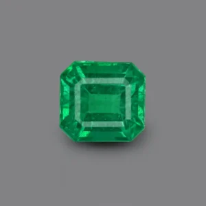 2.55 Ct Zambian Emerald – Square Octagon Cut Natural Loose Gemstone (8×7.5 mm)