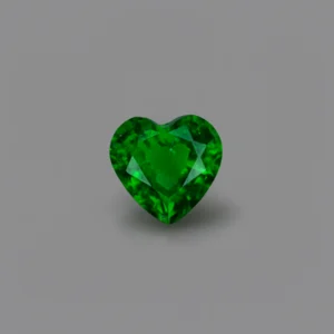 0.78 Ct Zambian Emerald – Heart Cut Vivid Green Natural Loose Gemstone
