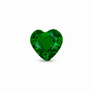 0.78 Ct Zambian Emerald – Heart Cut Vivid Green Natural Loose Gemstone