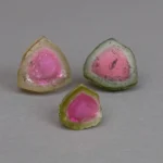 12.98 carats water melon tourmaline slices | natural tourmaline