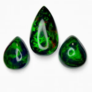 Black Ethiopian Opal Set | Opal Pendant Earrings