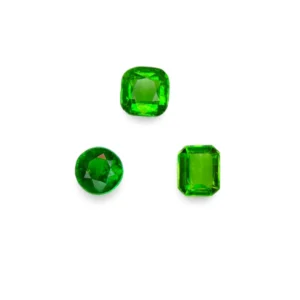 2.46 carats 3 pieces natural green Tsavorite garnet